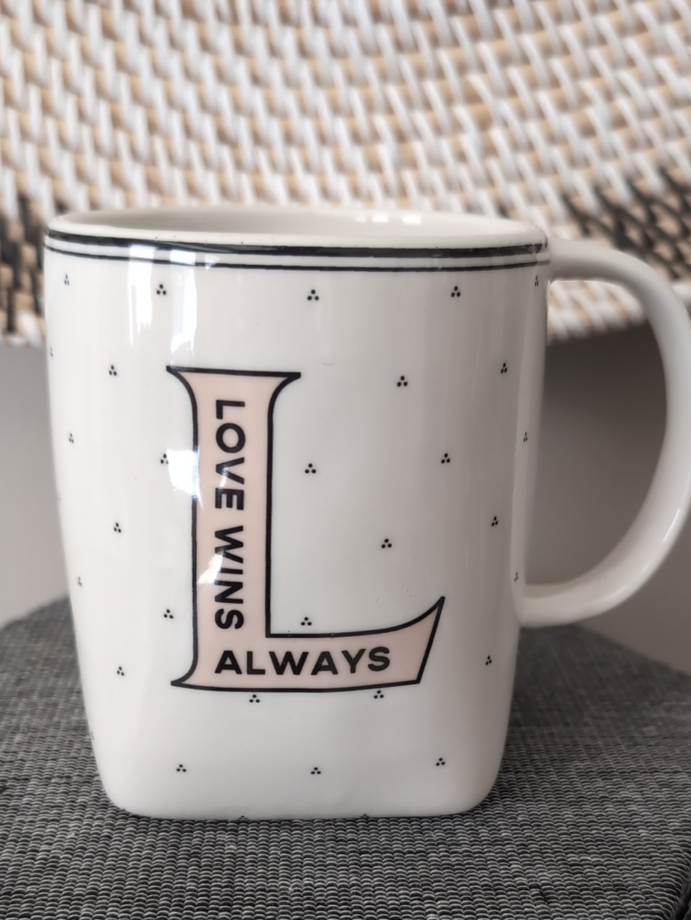 Anthropologie Love Always Wins Mug